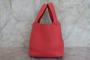 HERMES／エルメス ピコタンロックＰＭ トリヨンクレマンス ブーゲンビリア □O刻印 ハンドバッグ 700080226