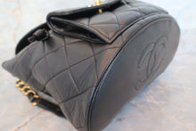 Load image into Gallery viewer, CHANEL Matelasse chain back pack Lambskin Black/Gold hadware Back pack 600090015
