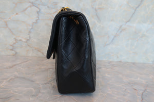 CHANEL/シャネル ミニマトラッセシングルフラップチェーンショルダーバッグ ラムスキン ブラック/ゴールド金具 ショルダーバッグ 700070218