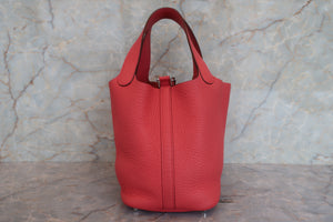 HERMES／エルメス ピコタンロックＰＭ トリヨンクレマンス ブーゲンビリア □O刻印 ハンドバッグ 700080226