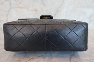 CHANEL/シャネル ミニマトラッセシングルフラップチェーンショルダーバッグ ラムスキン ブラック/ゴールド金具 ショルダーバッグ 700070218