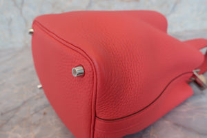 HERMES／エルメス ピコタンロックＰＭ トリヨンクレマンス ブーゲンビリア □O刻印 ハンドバッグ 700080226