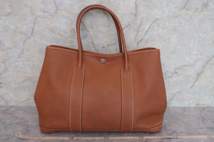 HERMES GARDEN PARTY PM Negonda leather Gold □K刻印 Tote bag 600100038