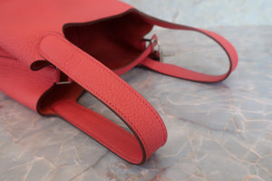 HERMES／エルメス ピコタンロックＰＭ トリヨンクレマンス ブーゲンビリア □O刻印 ハンドバッグ 700080226