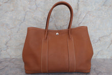 将图片加载到图库查看器，HERMES GARDEN PARTY PM Negonda leather Gold □K刻印 Tote bag 600100038
