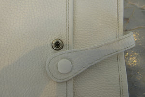 HERMES  EVELYNE 2PM Clemence leather White Shoulder bag 700010070