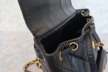 Load image into Gallery viewer, CHANEL Matelasse chain back pack Lambskin Black/Gold hadware Back pack 600090015
