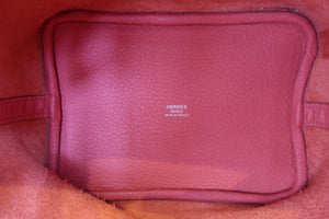 HERMES／エルメス ピコタンロックＰＭ トリヨンクレマンス ブーゲンビリア □O刻印 ハンドバッグ 700080226
