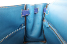 Load image into Gallery viewer, HERMES CANDY KERRY 28 Epsom leather Blue electric/Mykonos □O Engraving Shoulder bag 800040078
