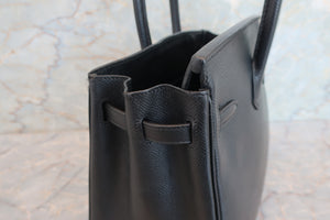 HERMES BIRKIN 25 Epsom leather Black Hand bag 700070256