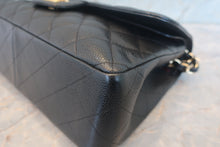 Load image into Gallery viewer, CHANEL Medium Matelasse double flap double chain shoulder bag Caviar skin Caviar skin Black/Gold hadware Shoulder bag 700120198
