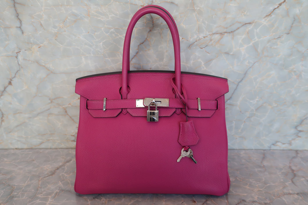 HERMES／エルメス バーキン30 トゴ ローズパープル C刻印 ハンドバッグ 700110079
