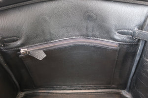 HERMES BIRKIN 25 Epsom leather Black Hand bag 700070256