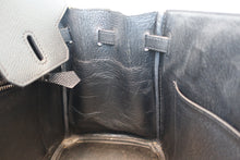 将图片加载到图库查看器，HERMES BIRKIN 25 Epsom leather Black Hand bag 700070256
