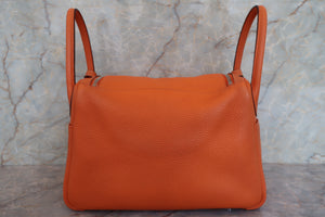 HERMES／エルメス リンディ30 トリヨンクレマンス オレンジ □P刻印 ショルダーバッグ 700070238