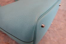 Load image into Gallery viewer, HERMES PICOTIN LOCK TOUCH MM Clemence leather/Swift leather Blue atoll T Engraving Hand bag 800060083

