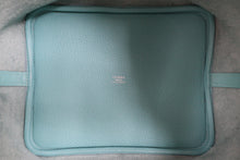 Load image into Gallery viewer, HERMES PICOTIN LOCK TOUCH MM Clemence leather/Swift leather Blue atoll T Engraving Hand bag 800060083
