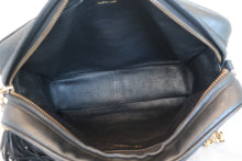 Load image into Gallery viewer, CHANEL Mademoiselle Fringe chain shoulder bag Lambskin Black/Gold hadware Shoulder bag 800040117
