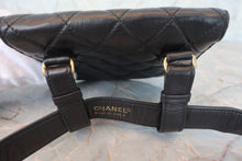 將圖片載入圖庫檢視器 CHANEL/シャネル マトラッセウエストバッグ ラムスキン ブラック/ゴールド金具 ウエストバッグ 600070154
