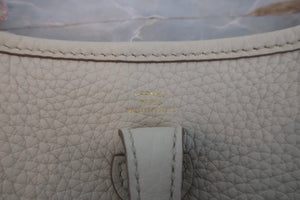 HERMES  EVELYNE TPM Clemence leather Beton B刻印 Shoulder bag 700060257