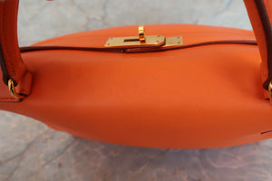 HERMES／エルメス ケリー32 ヴォーガリバー オレンジ □B刻印 ショルダーバッグ 700070169