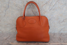 将图片加载到图库查看器，HERMES／BOLIDE 31 Clemence leather Orange □K刻印 Shoulder bag 500100292
