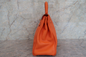 HERMES／エルメス ケリー32 ヴォーガリバー オレンジ □B刻印 ショルダーバッグ 700070169