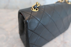 CHANEL Mini Matelasse single flap chain shoulder bag Lambskin Black/Gold hadware Shoulder bag 600060147