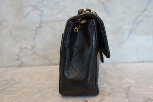 CHANEL Mini Matelasse single flap chain shoulder bag Lambskin Black/Gold hadware Shoulder bag 700100064