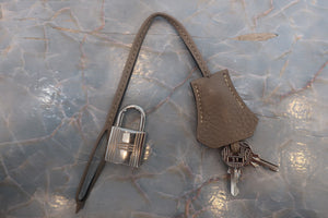 HERMES／エルメス バーキン30 トリヨンクレマンス トゥルティエールグレー □M刻印 ハンドバッグ 700040219