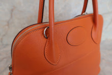 将图片加载到图库查看器，HERMES／BOLIDE 31 Clemence leather Orange □K刻印 Shoulder bag 500100292
