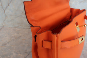 HERMES／エルメス ケリー32 ヴォーガリバー オレンジ □B刻印 ショルダーバッグ 700070169