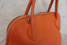 Load image into Gallery viewer, HERMES／BOLIDE 31 Clemence leather Orange □K Engraving Shoulder bag 500100292
