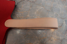 将图片加载到图库查看器，HERMES PICOTIN LOCK CASAQUE MM Clemence leather/Swift leather Rouge tomate/Rose Eglantine X刻印 Hand bag 700060244
