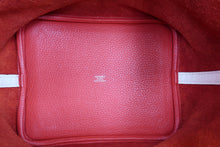 将图片加载到图库查看器，HERMES PICOTIN LOCK CASAQUE MM Clemence leather/Swift leather Rouge tomate/Rose Eglantine X刻印 Hand bag 700060244
