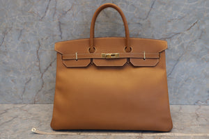 HERMES BIRKIN 40 Ardennes leather Natural 〇Y刻印 Hand bag 600120014