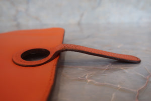 HERMES／エルメス ドゴンGM トゴ オレンジ □I刻印 財布 700020126