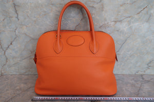 HERMES／エルメス ボリード35 トリヨンクレマンス オレンジ □G刻印 ショルダーバッグ 700090011