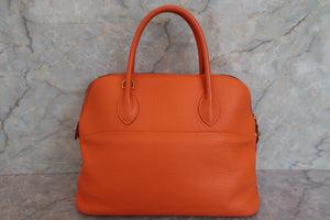 HERMES／エルメス ボリード35 トリヨンクレマンス オレンジ □G刻印 ショルダーバッグ 700090011