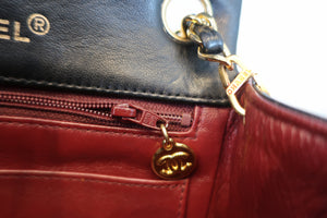 CHANEL Mini Matelasse single flap chain shoulder bag Lambskin Black/Gold hadware Shoulder bag 700100064