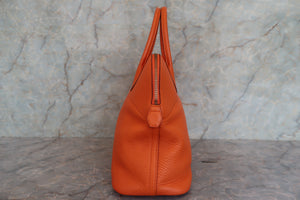 HERMES／エルメス ボリード35 トリヨンクレマンス オレンジ □G刻印 ショルダーバッグ 700090011
