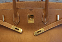 将图片加载到图库查看器，HERMES BIRKIN 40 Ardennes leather Natural 〇Y刻印 Hand bag 600120014
