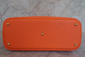 HERMES／エルメス ボリード35 トリヨンクレマンス オレンジ □G刻印 ショルダーバッグ 700090011