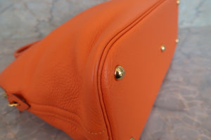HERMES／エルメス ボリード35 トリヨンクレマンス オレンジ □G刻印 ショルダーバッグ 700090011