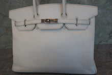 画像をギャラリービューアに読み込む, HERMES／エルメス バーキン35 ヴォーエプソン ホワイト □H刻印 ハンドバッグ 700040192
