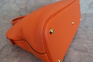 HERMES／エルメス ボリード35 トリヨンクレマンス オレンジ □G刻印 ショルダーバッグ 700090011