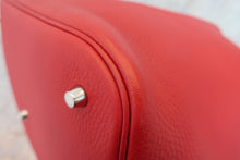 將圖片載入圖庫檢視器 HERMES／エルメス ピコタンロックGM トリヨンクレマンス ルージュガランス □R刻印 ハンドバッグ 700060263
