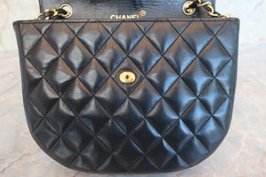 CHANEL/大号经典双C 链条包 羊皮 Black/Gold hadware(黑色/金色金属) 肩背包 600090045