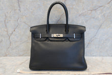 Load image into Gallery viewer, HERMES BIRKIN 30 Togo leather Black □N Engraving Hand bag 600120031
