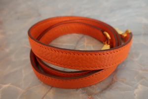 HERMES／エルメス ボリード35 トリヨンクレマンス オレンジ □G刻印 ショルダーバッグ 700090011
